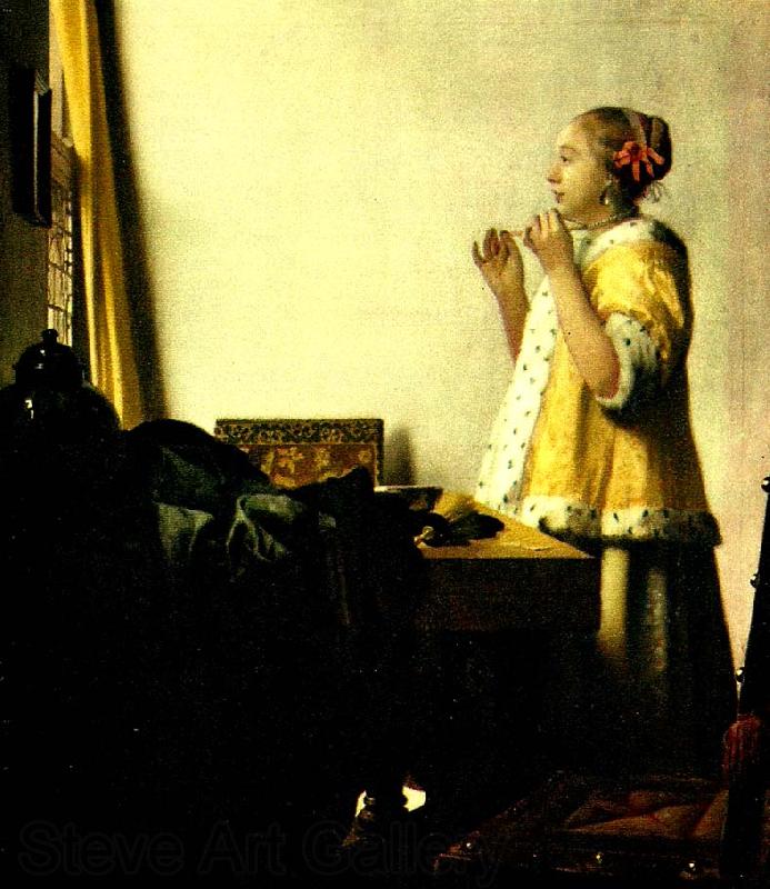 Jan Vermeer ung dam ned parlhalsband